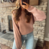 Pink Frost Camila Ribbed Sweater