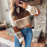 Autumn Tones Scallop Sweater