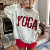 Heather Gray Pilates & Yoga Mock Neck Sweatshirt