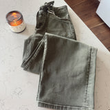 Risen Burnt Olive Baggy Tie Jeans