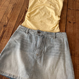Light Wash Simply Denim Mini Skort