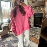 Pink Makawao Mock Neck Sweatshirt
