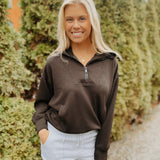 Tanya Black Modal Quarter-Zip