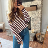 Dark Cherry Sondra Sweater