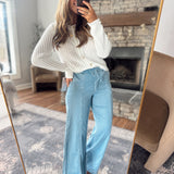 Mica French Blue Wide Pants