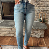 Light Risen Tummy Control HR Ankle Slim Skinny Denim