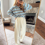 Cream Alyvia Barrel Sweatpants