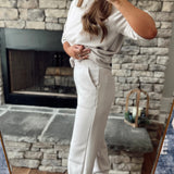 Get With It Light Mocha Scuba Joggers