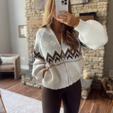Light Gray Snowbound Sweater Jacket