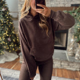 Espresso Comfier Days Oversized Hoodie