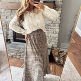 Chocolate Rhea Maxi Skirt