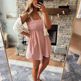 Red Plaid Tovarra Mini Dress