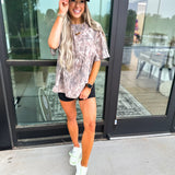 BIRDIE Dark Camo Oversized Tee