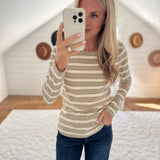 Cream & Taupe Emmi Top