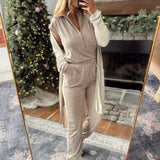 Mocha Half Zip Knit Jumpsuit