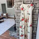 Cream Petal Promises Midi Dress