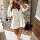 White Sweetheart Sprinkles Romper