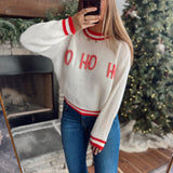 Cream Santa's Giggle Sweater