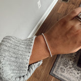 Silver Adjustable Tennis Bracelet