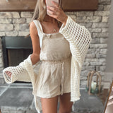 Natural Beachwalker Gauze Romper