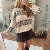 Sandstone Western Fringe Sweater