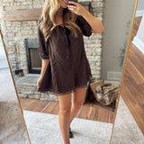 Chocolate Calliope Romper