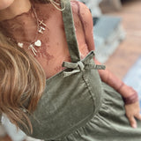 Lina Cocoa Sheer Floral Lace Long Sleeve