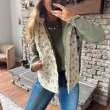 Morning Mist Floral Quilted Vest