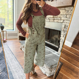 Ophelia Olive Wide Leg Overall