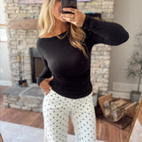 Black Wisteria Way Top