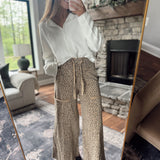 Wild Type Animal Print Mineral Wash Pants