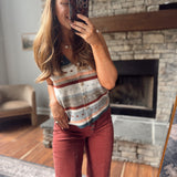 Cabin Nights Striped Vest