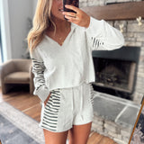 Oatmeal Linden Contrast Hoodie
