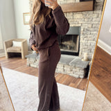 Dark Brown & Blue Roxcee Pants