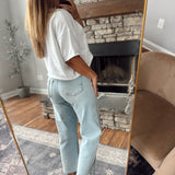 Risen Light HR Crop Barrel Jeans