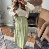 Sage Fresh Air Midi Skirt