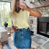 Denimette Mini Skirt