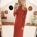 Save The Date Redwood Rib Knit Midi