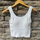 White Sandy Stroll Tank Top