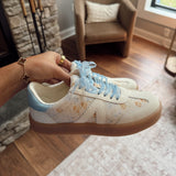 Off White Floral Axel Woven Sneakers