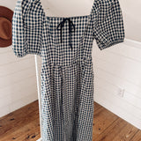 Navy & Cream Dellah Midi Dress