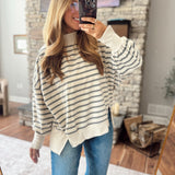 Gray & Ecru Breely Sweatshirt