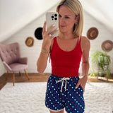 Americana Polka Dot Making It Look Easy Shorts