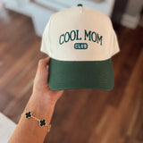 Green Cool Mom Club Embroidered Hat