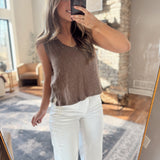 Dark Brown Siena Sleeveless Top