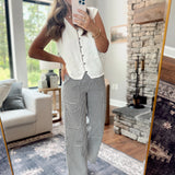 Black/White Plaid Play Pants