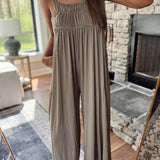 Stone Modal Wide Leg Jumpuit