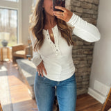 White Elevated Essential Long Sleeve