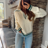 Greenwich Cable Knit Sweater