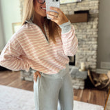 Pink & White Mack Pullover